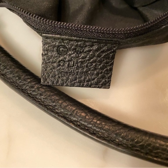 Gucci GG Canvas & Leather Hobo Bag Black - Picture 3 of 13